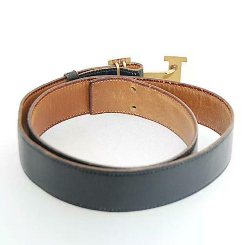 Hermès Black Constance 80 Cm Belt