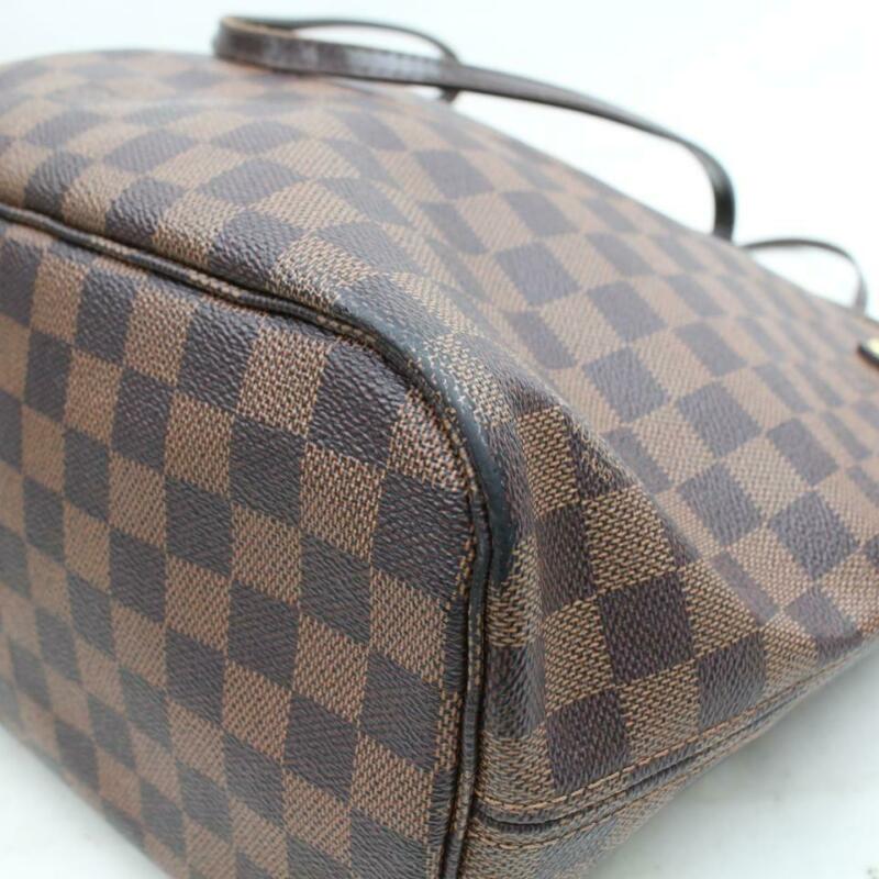 Louis Vuitton Neverfull Mm Brown Damier Ébène Canvas Tote