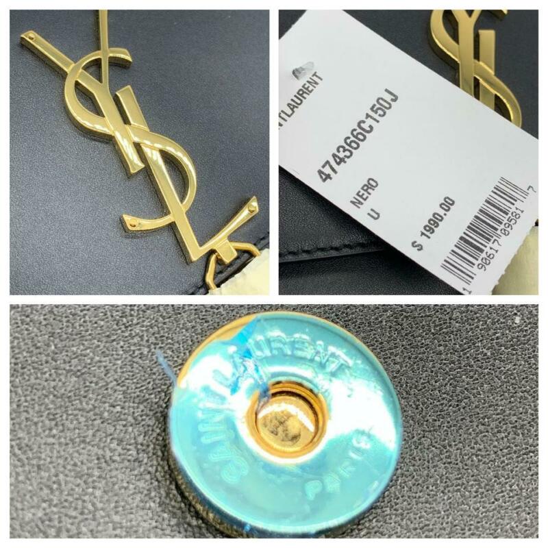 Saint Laurent Monogram Kate Small Tassel Monogram Black Leather Cross Body Bag