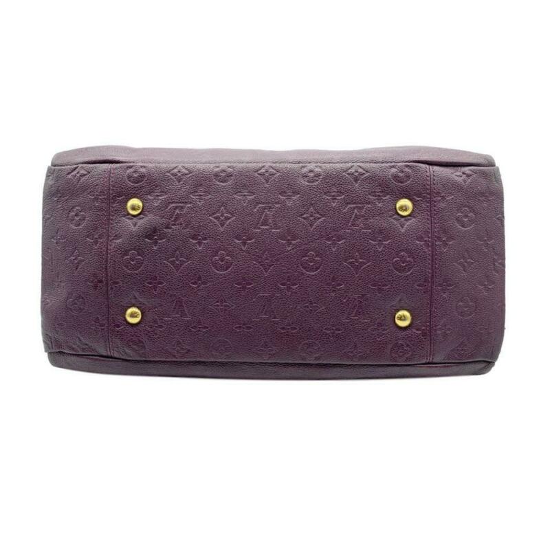 Louis Vuitton Arty Purple Monogram Empreinte Leather Hobo Bag