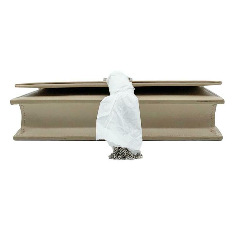 Saint Laurent Monogram Kate Chain Wallet Smooth Calfskin Classic Tassel Beige