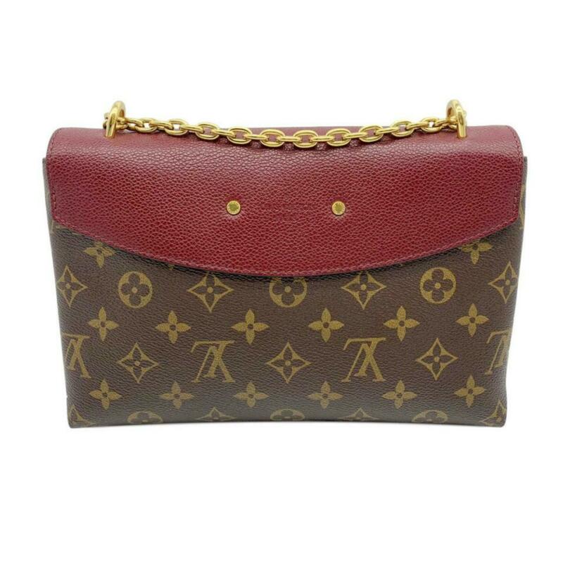 Louis Vuitton Saint Placide Chain Aurore 2018 Red Monogram Canvas Cross Body Bag