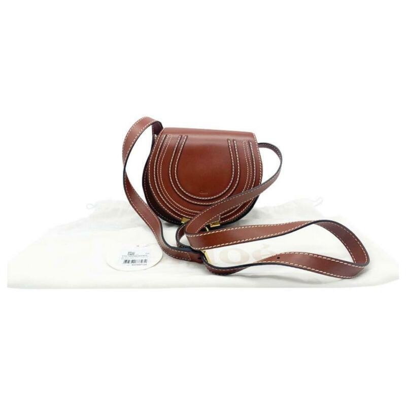 Chloé Crossbody Marcie Small Brown Leather Shoulder Bag