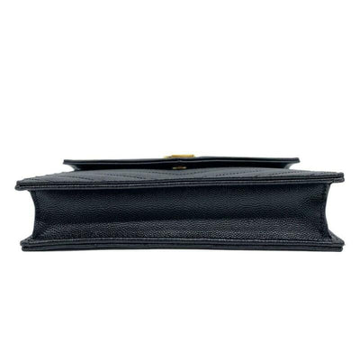 Saint Laurent Chain Wallet Small Black Leather Cross Body Bag