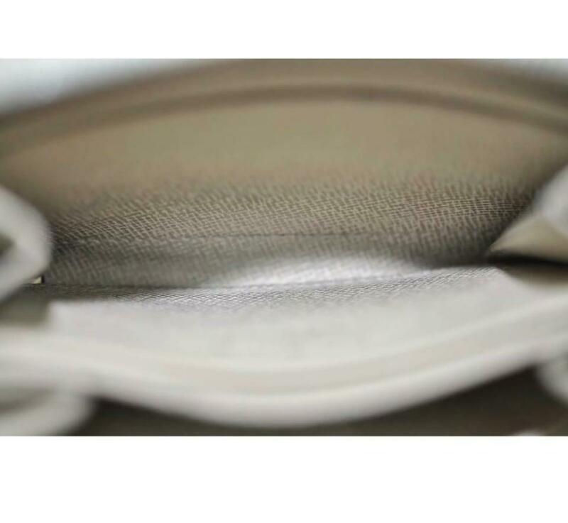 Louis Vuitton White Zippy Coin Purse Damier Azur Wallet