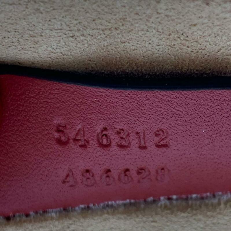 Gucci Boston Bloom Red Canvas Leather Cross Body Bag