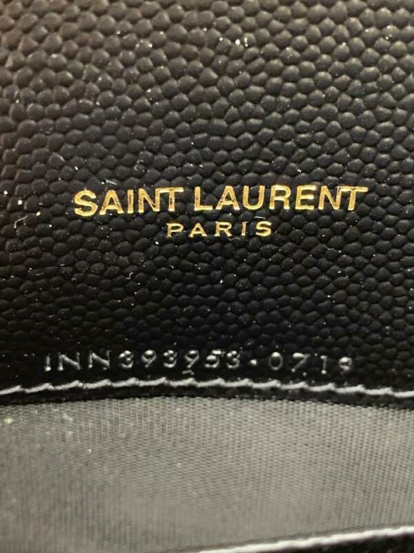 Saint Laurent Chain Wallet Small Black Leather Cross Body Bag