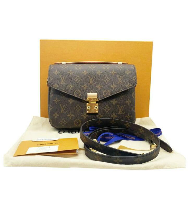 Louis Vuitton Pochette Metis Brown Monogram Canvas Shoulder Bag