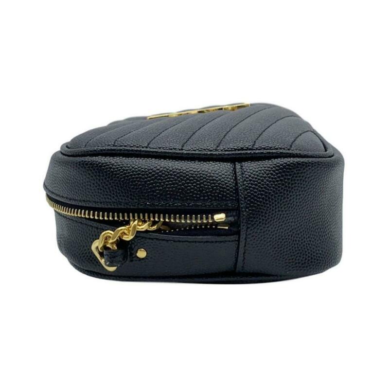 Saint Laurent Loulou Monogram Ysl Camera Black Leather Cross Body Bag
