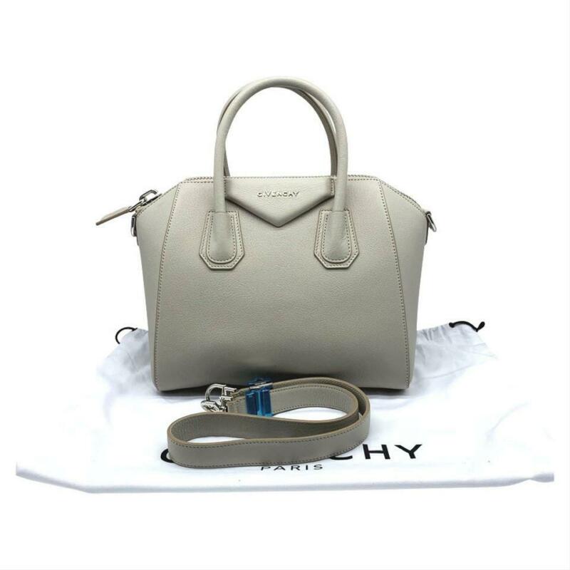 Givenchy Small Antigona Natural Grey Beige Leather Satchel