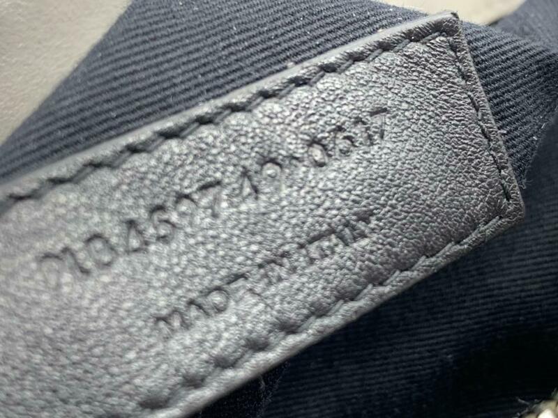 Saint Laurent Monogram Loulou Calfskin Matelasse Medium Monogram Chain Gray