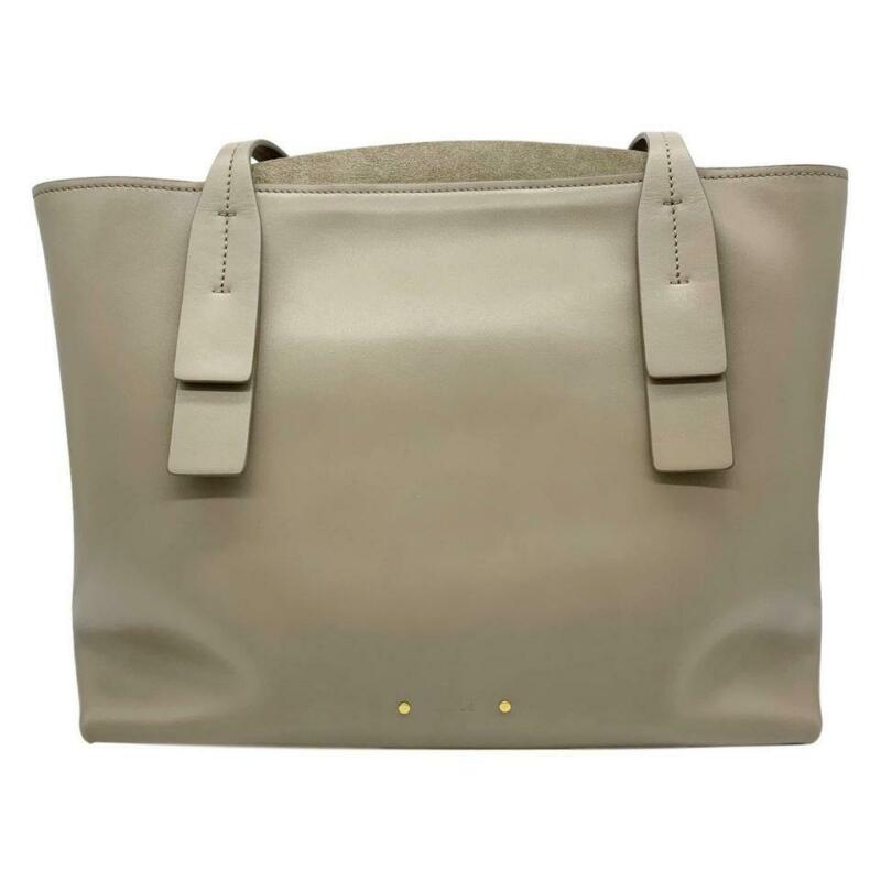 Chloé Medium C Calfskin Beige Leather Tote