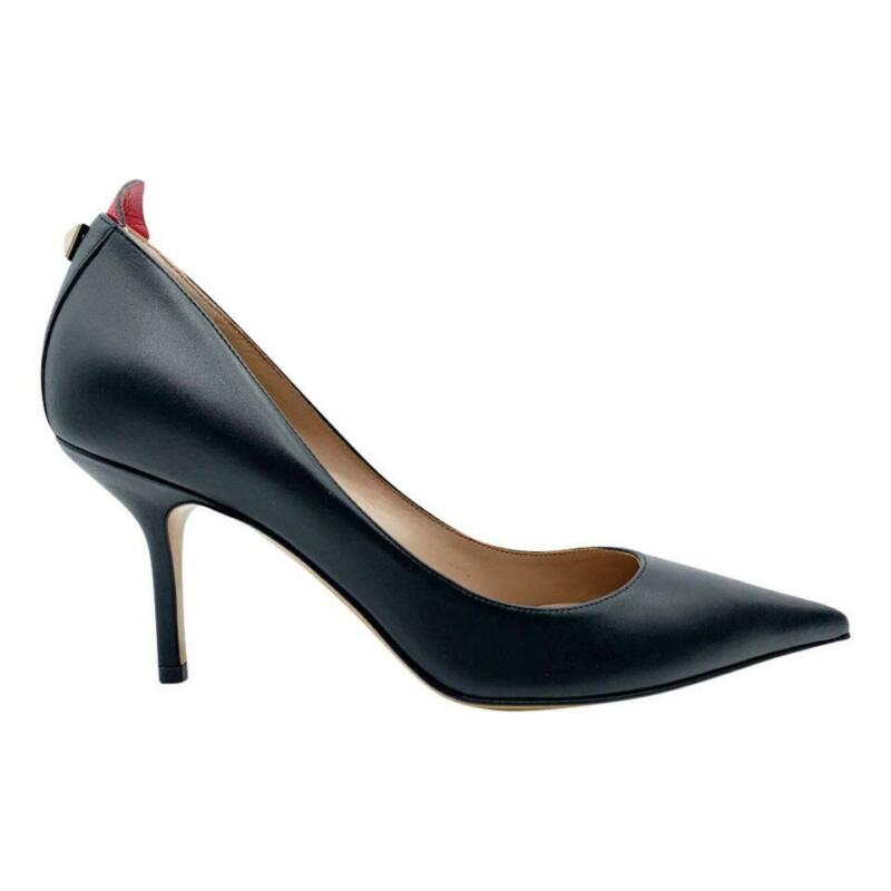 Valentino Black Rouge Bond 37.5 Pumps Size US