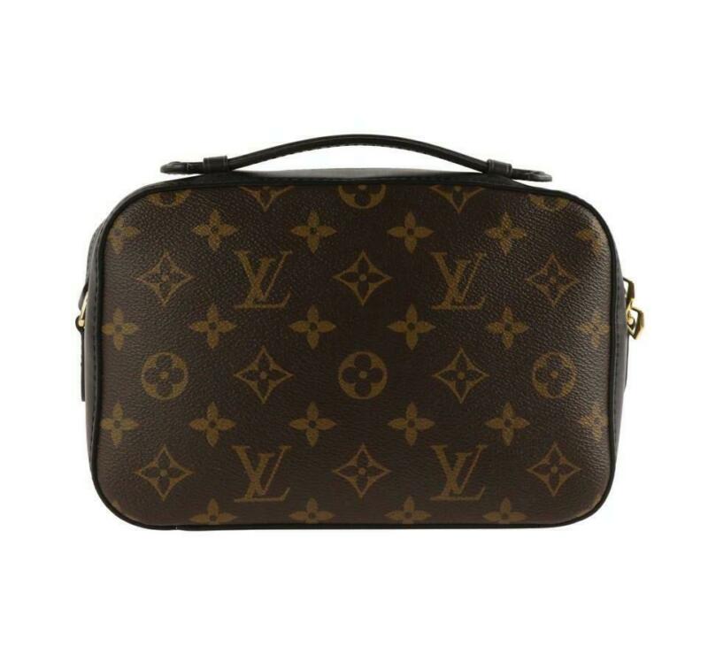 Louis Vuitton Saintonge Black Monogram Canvas Shoulder Bag
