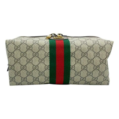 Gucci Mini Ophidia Toiletry Case Brown Gg Supreme Canvas Weekend/Travel Bag