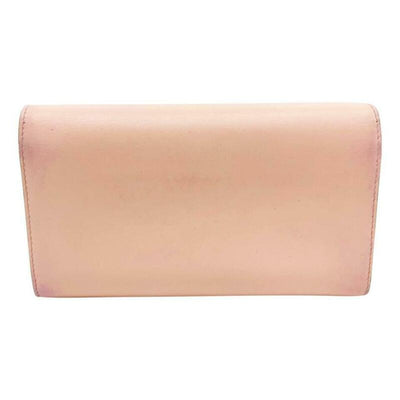 Christian Louboutin Clutch Macaron Spiked Blush Pink Leather Wristlet