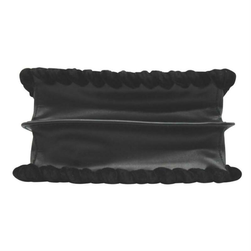 Fendi Mini Kan Beaded Flowers Calfskin Shoulder Black Leather Cross Body Bag