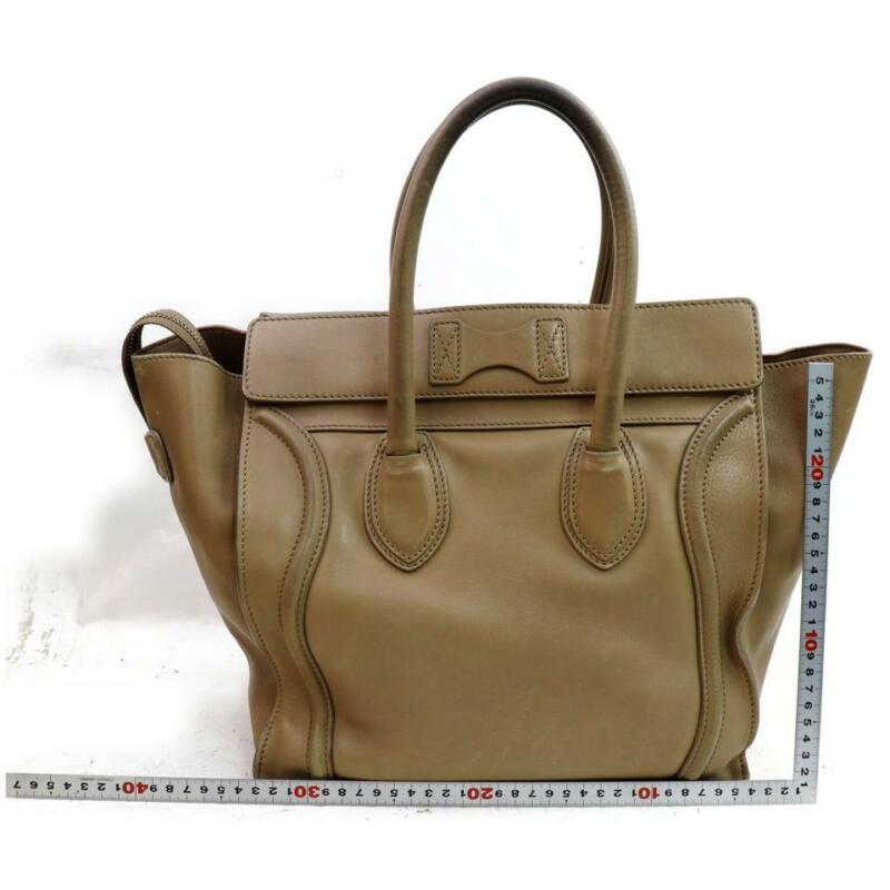 Céline Luggage Mini Brown Leather Tote