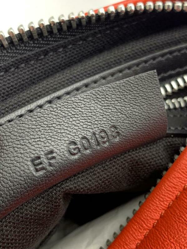 Givenchy Small Pandora Perforated Logo Red Leather Satchel