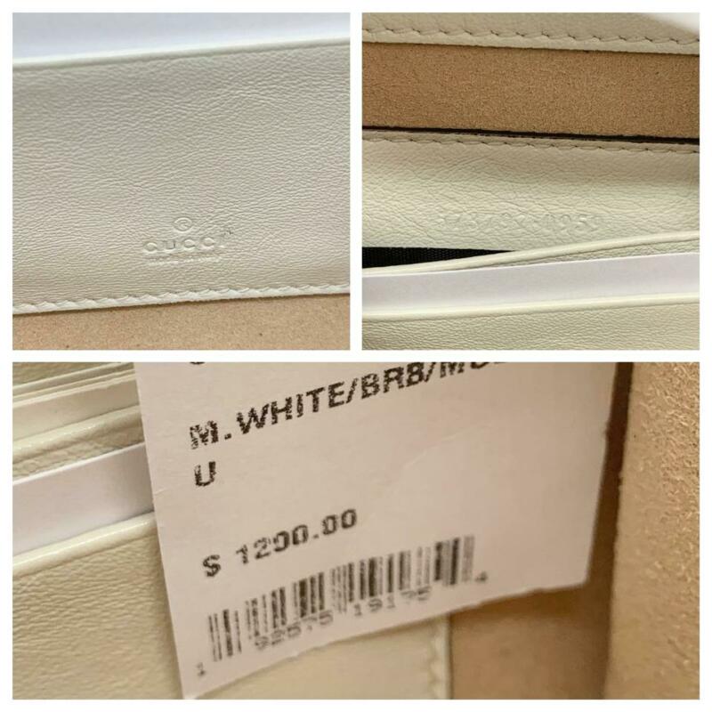Gucci Shoulder Mini Rajah White Leather Cross Body Bag