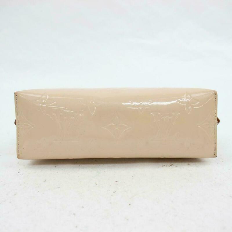Louis Vuitton Pochette 2013 Vernis Cosmetic Cosmetique Makeup Case Beige Patent