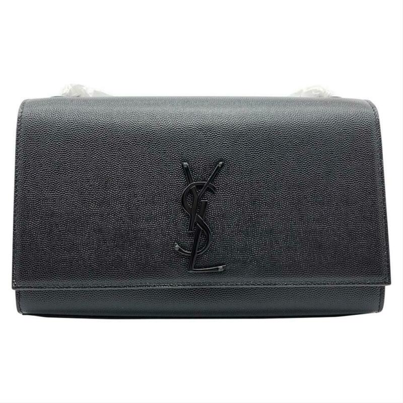 Saint Laurent Monogram Kate Chain Monogram Ysl Medium Noir Black Leather