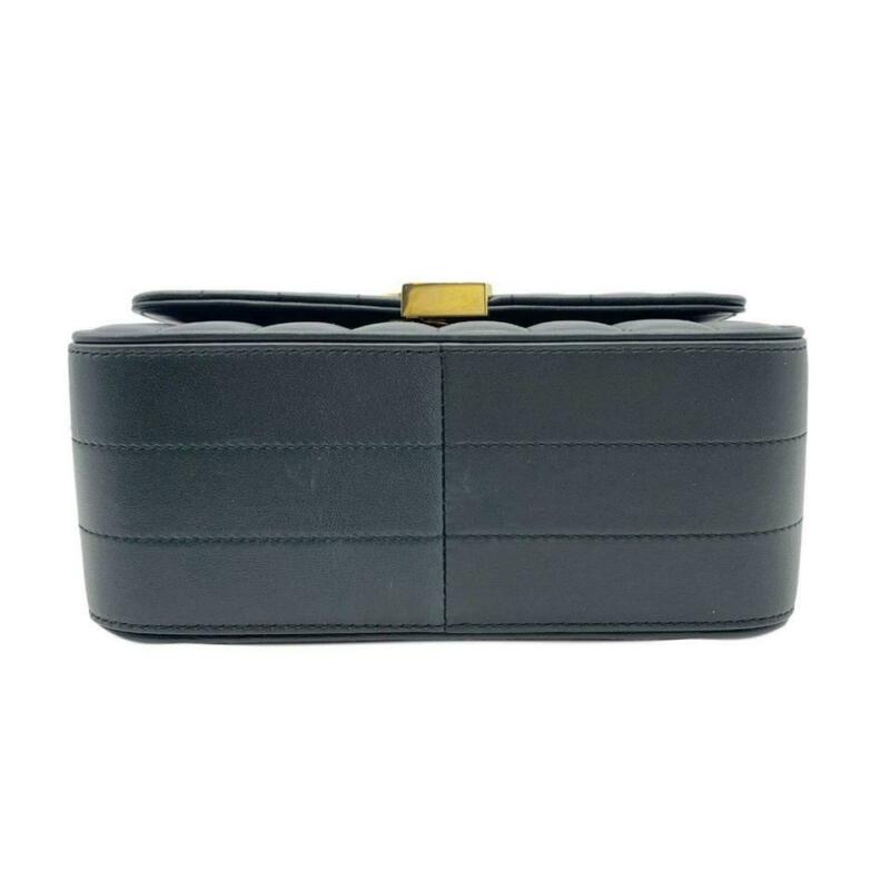 Saint Laurent Shoulder Vicky Medium Monogram Matelasse Algae (Dark Green)