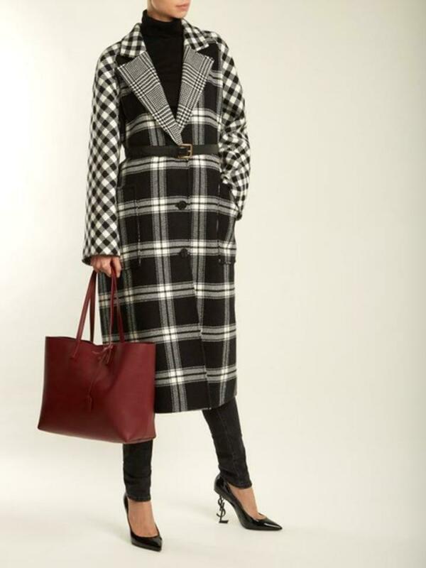 Saint Laurent Monogram Shopping Pallisandre Lacquer Red Leather Tote