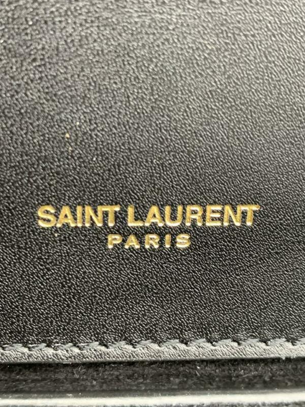 Saint Laurent Monogram Kate Small Tassel Monogram Black Leather Cross Body Bag