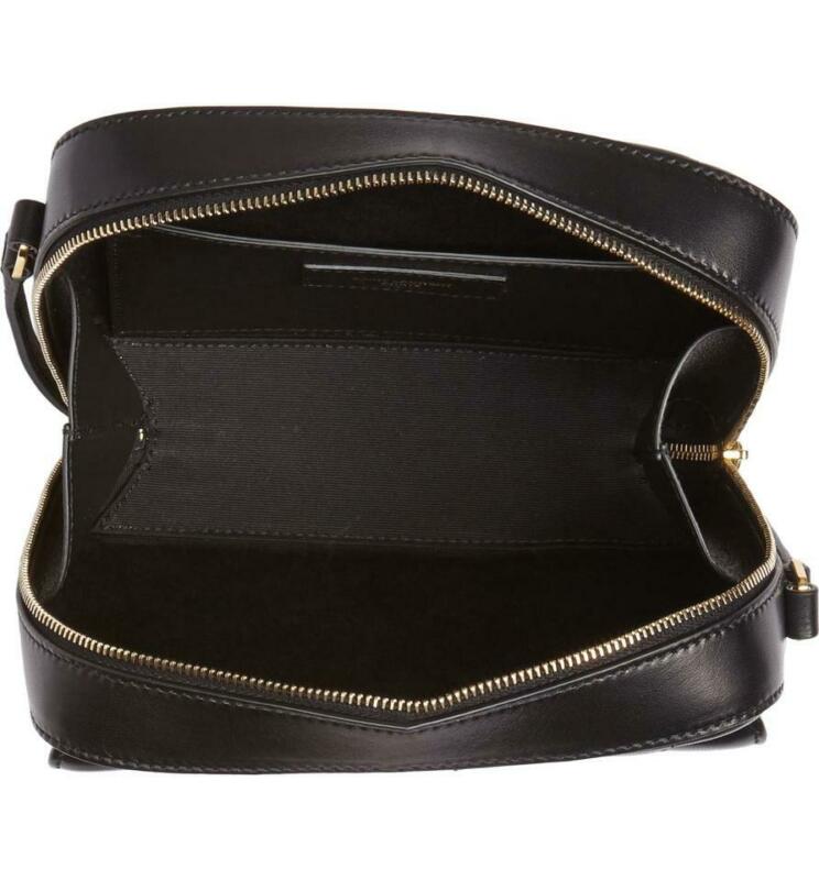 Saint Laurent Camera Vicky Black Leather Cross Body Bag