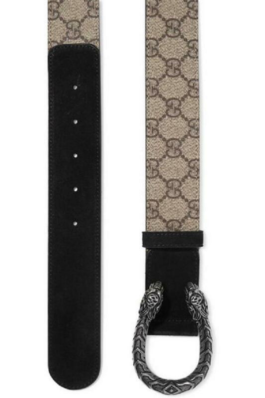 Gucci Black Dionysus Printed Coated-canvas and Suede Size 80  display picture 1