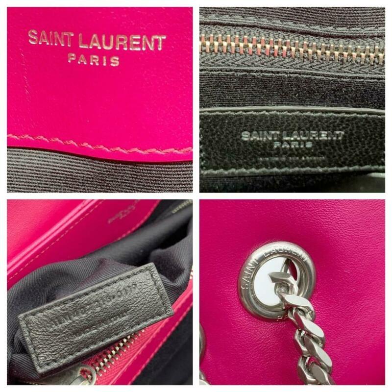 Saint Laurent Monogram Loulou Medium Calfskin Freesia Pink Leather Shoulder Bag