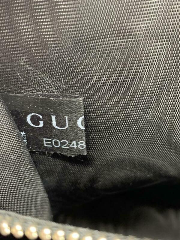 Gucci Logo Moon & Stars Black Leather Cross Body Bag