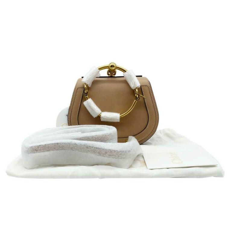 Chloé Crossbody Nile Small Bracelet Beige Leather Shoulder Bag