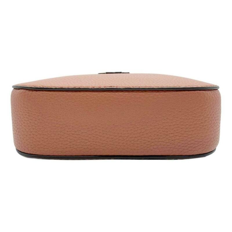 Tory Burch Camera Mcgraw Brown Leather Shoulder Bag