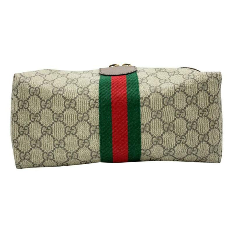 Gucci Mini Ophidia Toiletry Case Brown Gg Supreme Canvas Weekend/Travel Bag