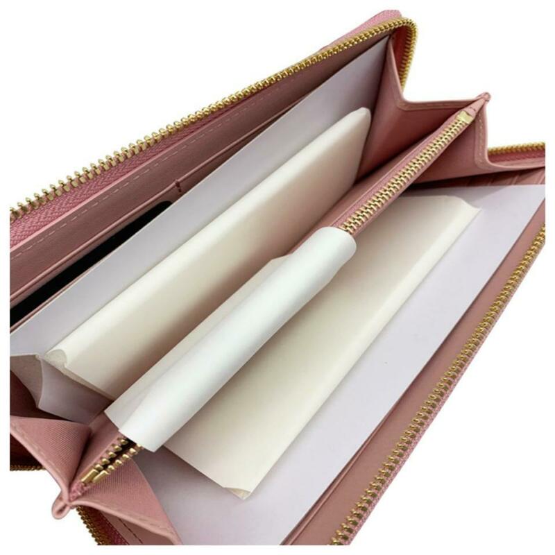 MCM Pink Logo-embossed Large Zip Light Wallet