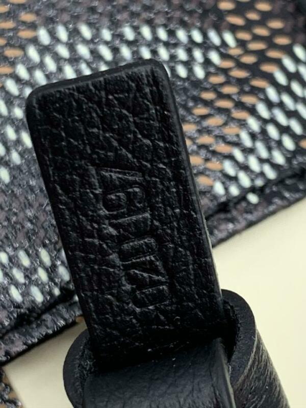 Goyard Goyardine Saint Louis Gm Black Coated Canvas and Leather Tote