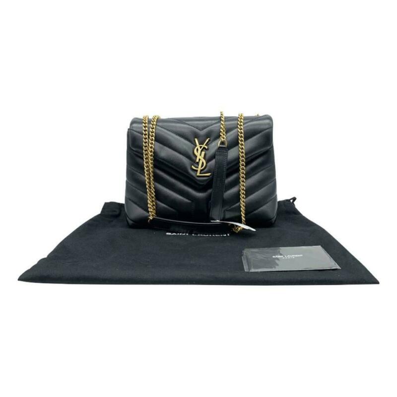 Saint Laurent Monogram Loulou Calfskin Matelasse Small Monogram Chain Satchel