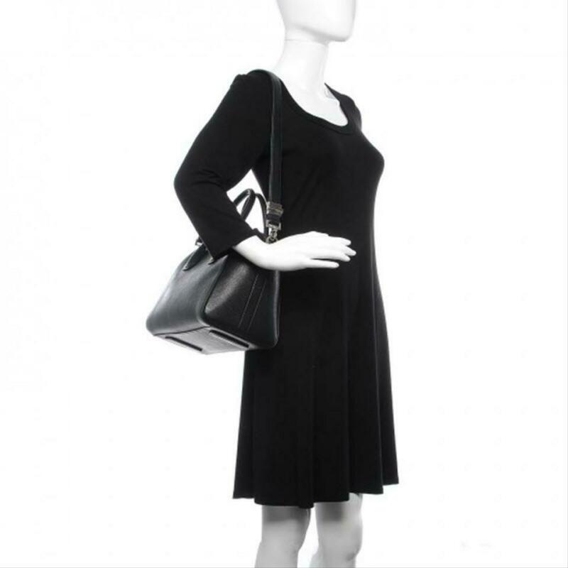 Givenchy Sugar Goatskin Small Antigona Black Leather Shoulder Bag