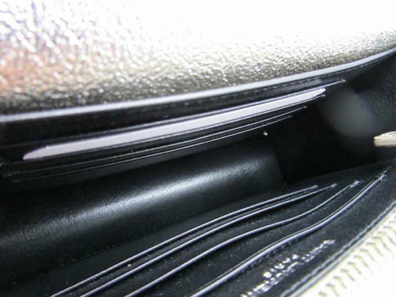 Saint Laurent Monogram Sunset Metallized Metallic Gold Leather Cross Body Bag