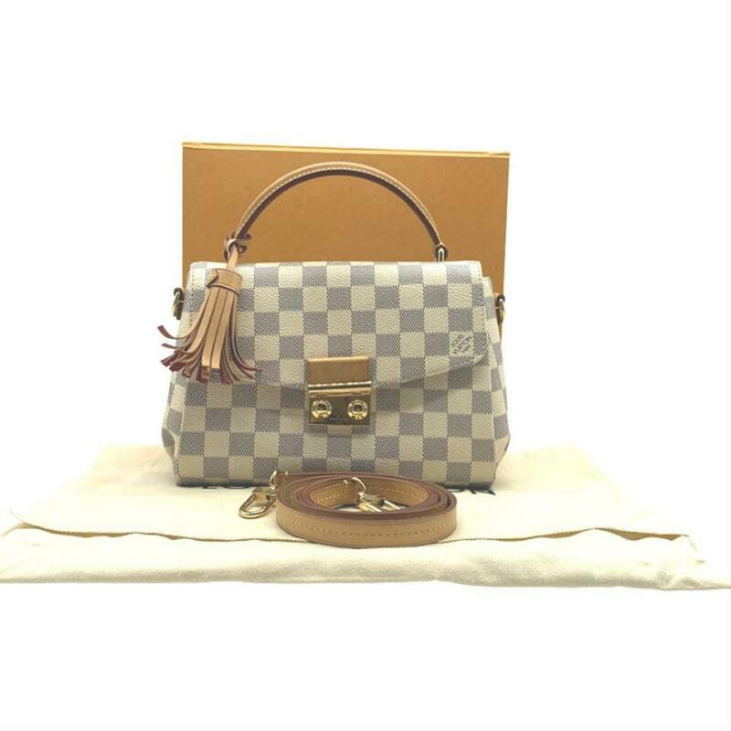 Louis Vuitton Croisette Damier Ebene Shoulder Crossbody handbag Brown  Canvas
