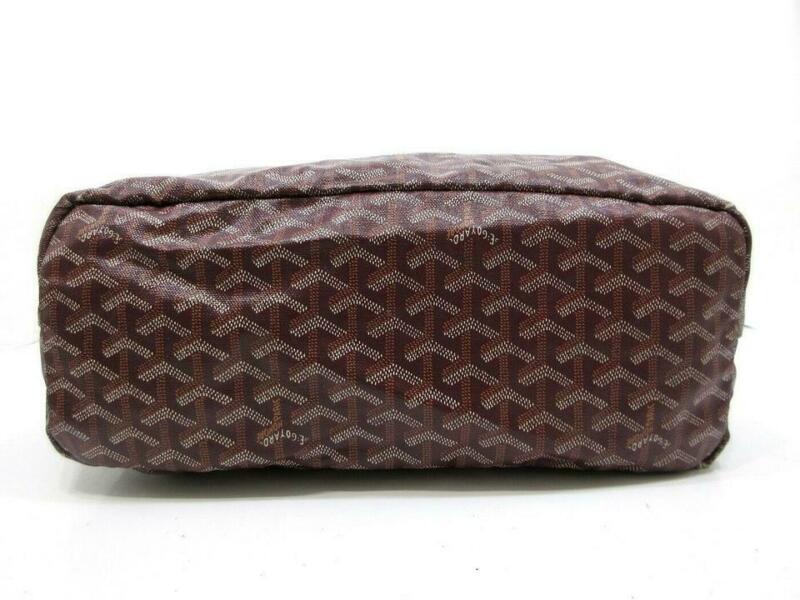 Goyard Saint Louis Pm Bordeaux Special Edition Red Coated Canvas Tote