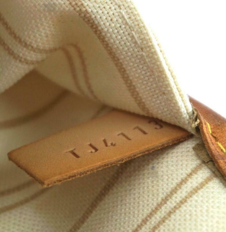 Louis Vuitton Neverfull Gm White Damier Azur Canvas Tote