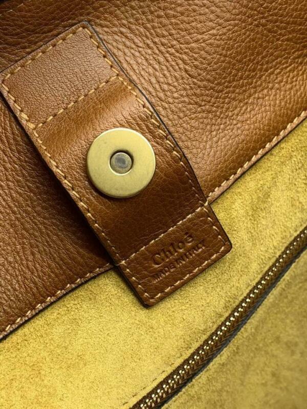 Chloé Milo Caramel Medium Calfskin Brown Leather Tote