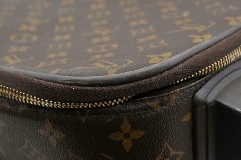 Louis Vuitton Pegase 55 Carry On Suitcase Brown Monogram Canvas Weekend/Travel