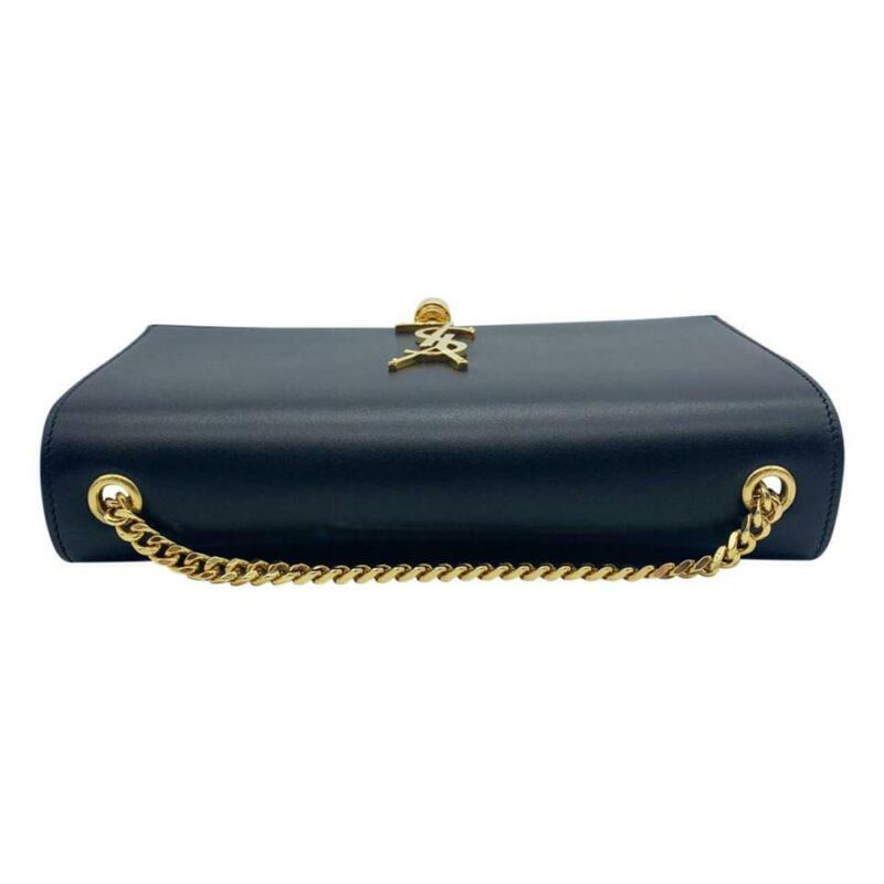 Saint Laurent Monogram Kate Clutch W Medium Smooth W/ Tassel Black Calfskin