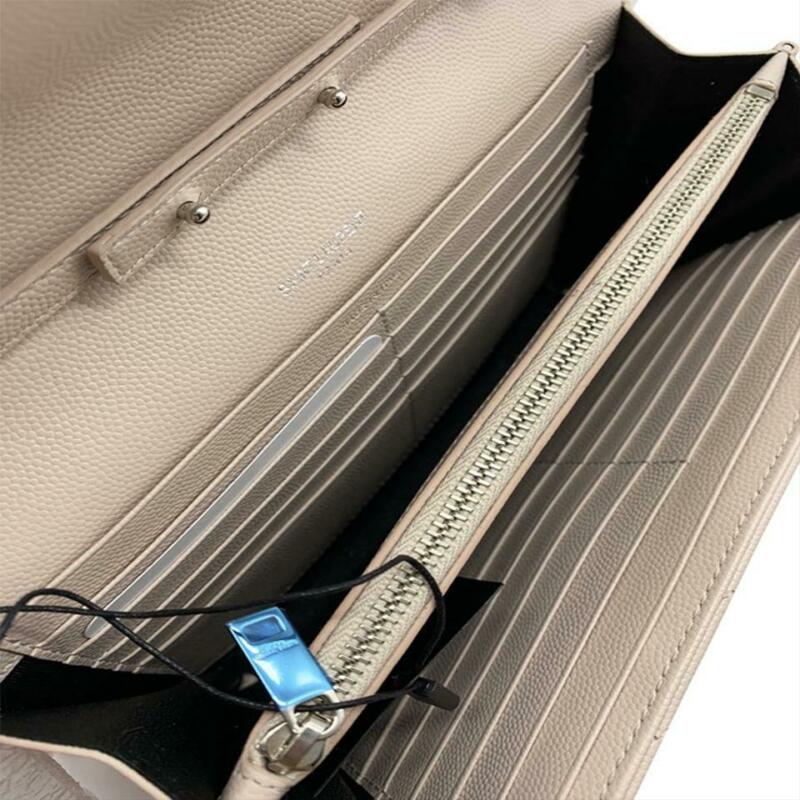 Saint Laurent Chain Wallet Medium Woc Pink Leather Cross Body Bag