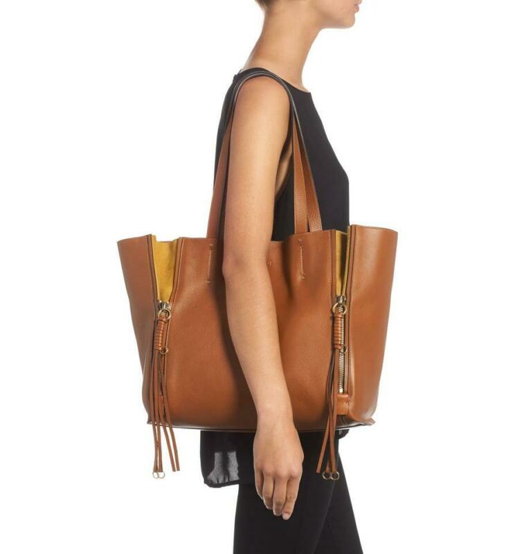 Chloé Milo Caramel Medium Calfskin Brown Leather Tote