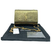 Saint Laurent Monogram Kate Monogram Ysl Small Metallic Gold Leather Cross Body